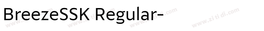 BreezeSSK Regular字体转换